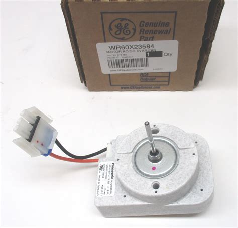 Dec 8, 2009 The GE Appliances WR60X10277 Evaporator Fan Motor is a genuine OEM (Original Equipment Manufacturer) part designed and engineered to exact specifications Replacement GE Appliances Refrigerator Evaporator Fan Motor circulates air through the fresh food compartment for efficient cooling. . Ge evaporator fan motor